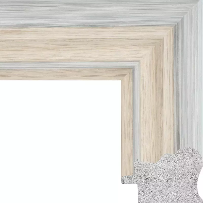 Рама багетная 50x70 для картин и зеркал - 5,0 см, классическая, пластиковая, с креплением, без стекла, М-33-1