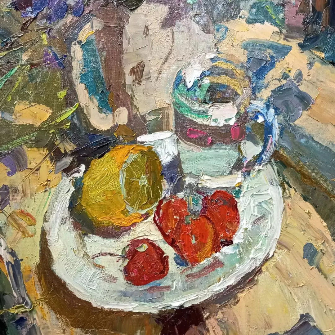 Картина. Юрий Болотов. Полевые цветы. Холст, масло. 70х60см. Авторская живопись