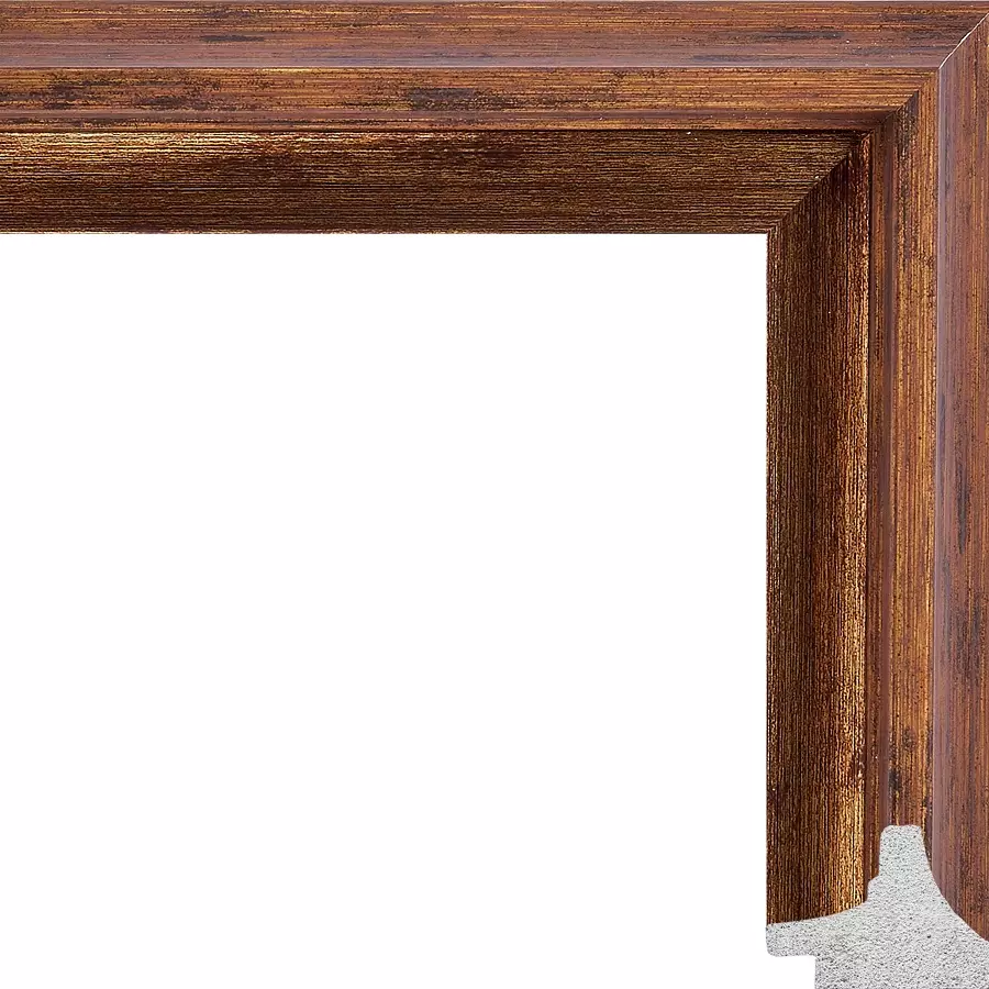 Рама багетная 50x60 для картин и зеркал - 3,7 см, классическая, пластиковая, с креплением, без стекла, М-16-3