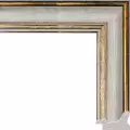 Рама багетная 30x40 для картин и зеркал - 3,8 см, классическая, пластиковая, с креплением, без стекла, М-9-6
