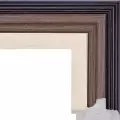Рама багетная 50x60 для картин и зеркал - 6,4 см, классическая, пластиковая, с креплением, без стекла, М-34-2