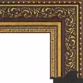 Рама багетная 30x40 для картин и зеркал - 6,0 см, классическая, пластиковая, с креплением, без стекла, М-28-2