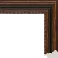 Рама багетная 30x40 для картин и зеркал - 3,5 см, классическая, пластиковая, с креплением, без стекла, М-43-1