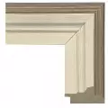 Рама багетная 60x80 для картин и зеркал - 6,4 см, классическая, пластиковая, с креплением, без стекла, М-34-1
