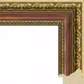 Рама багетная 60x80 для картин и зеркал - 4,6 см, классическая, пластиковая, с креплением, без стекла, М-37-2
