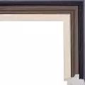 Рама багетная 40x50 для картин и зеркал - 3,7 см, классическая, пластиковая, с креплением, без стекла, М-35-1