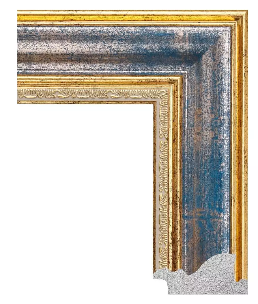Рама багетная 30x40 для картин и зеркал - 5,6 см, классическая, пластиковая, с креплением, М-10-1