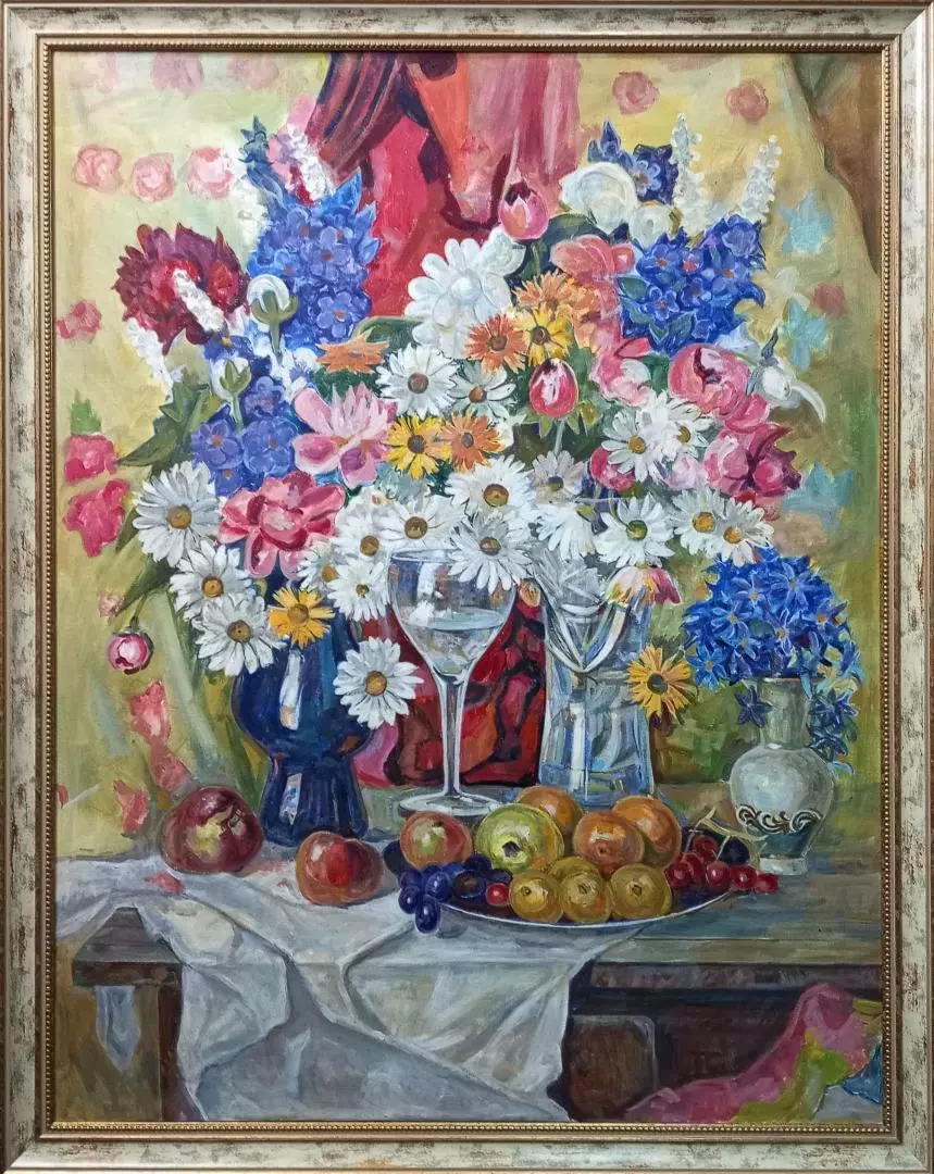 Картина. Владимир Фефелов. Цветы. Холст, масло. 60х80 см. Авторская живопись.