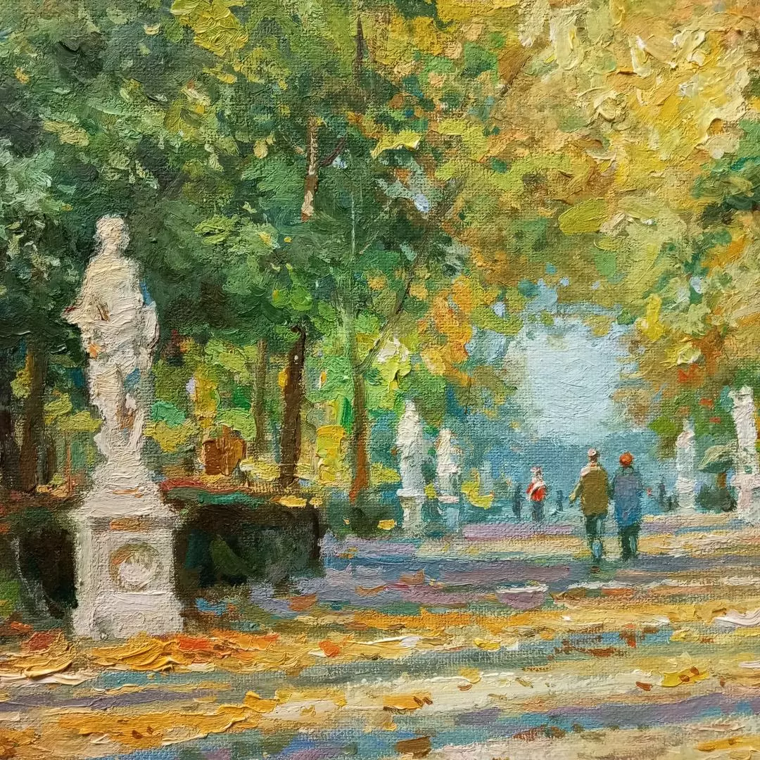 Картина. Налётов С. Летний сад, холст, масло, 30х40. Авторская живопись.