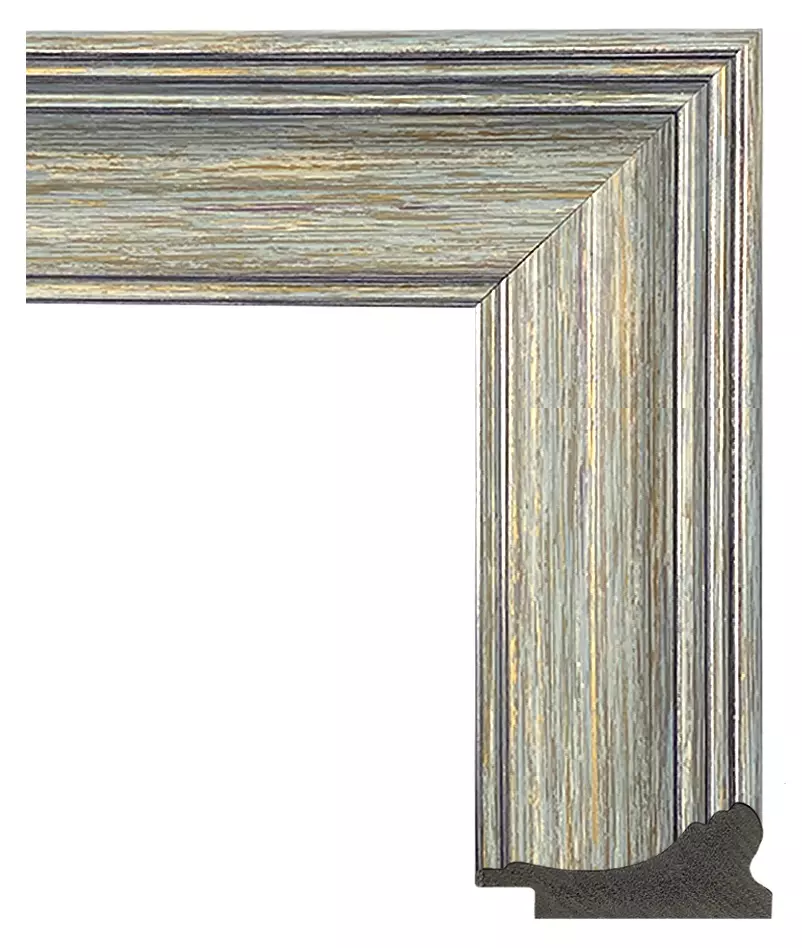 Рама багетная 40x50 для картин и зеркал - 5,8 см, классическая, пластиковая, с креплением, М-5-3