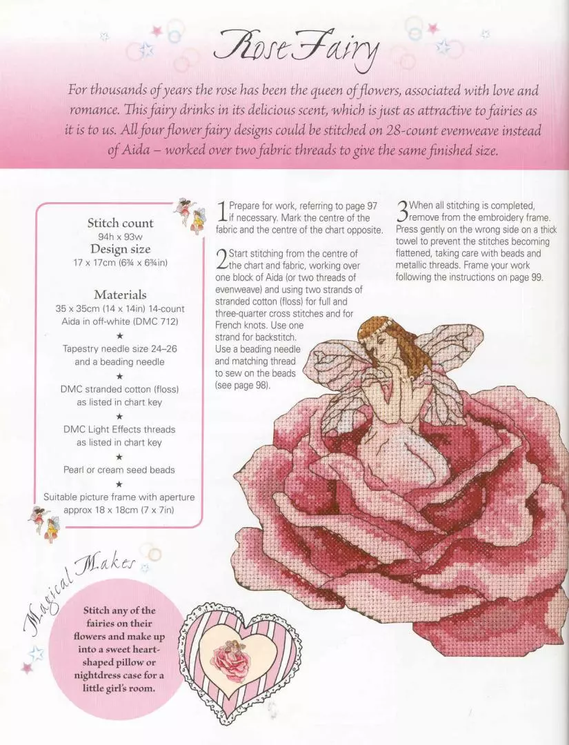 Набор схем для вышивания Цветочные феи