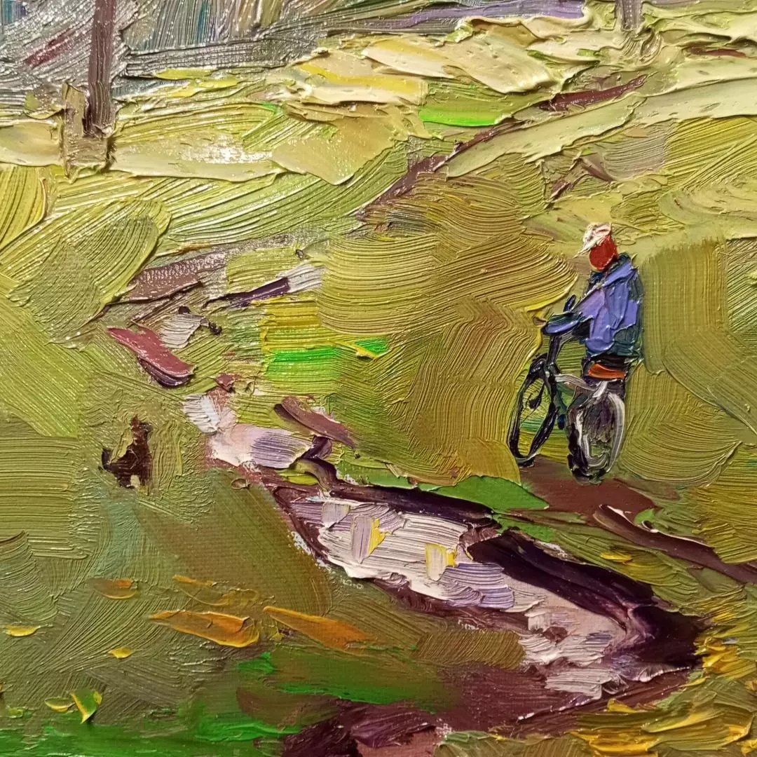 Картина. Александр Филиппов. Прошел весенний дождик. Холст, масло. 60х85 см. Авторская живопись.