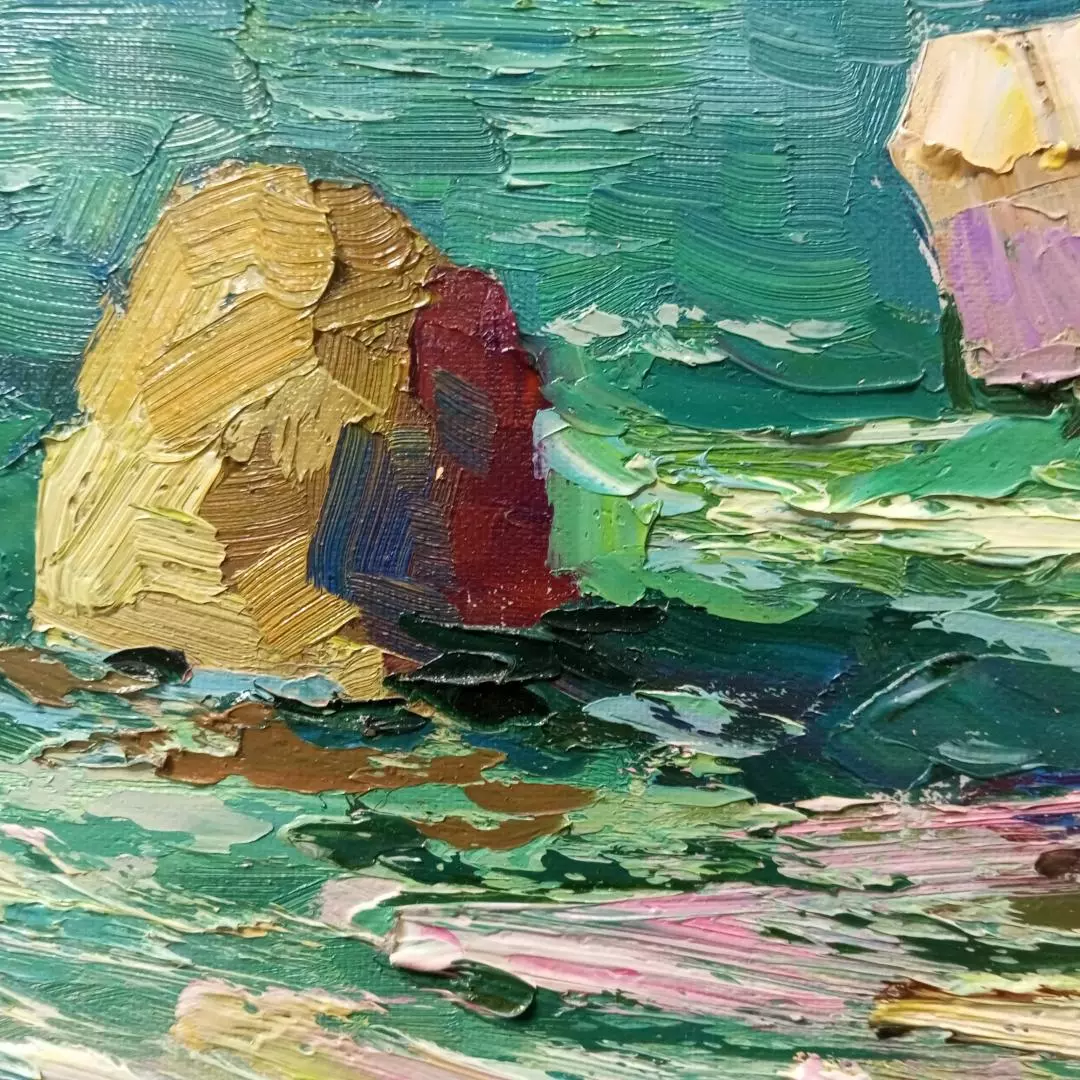 Картина. Александр Филиппов. Скалистые берега. Холст, масло. 40х60 см. Авторская живопись.