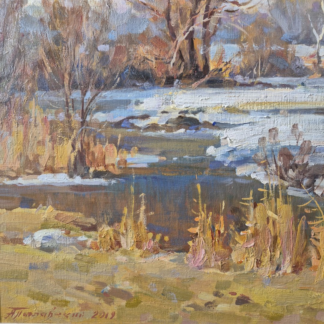 Картина. Александр Поплавский. Весна поёт. Холст, масло. 53х47 см. Авторская живопись.