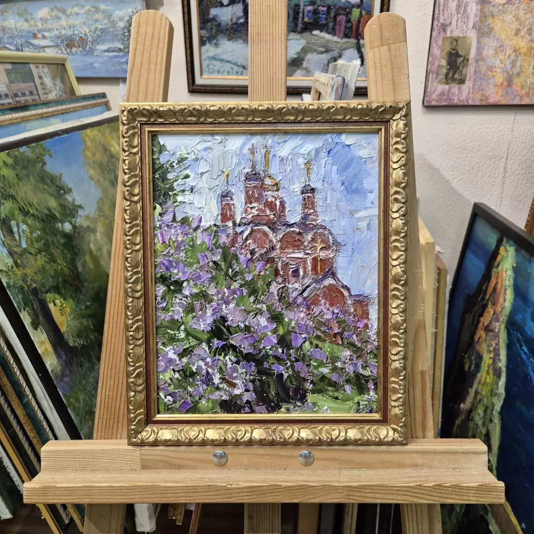 Картина. Инна Москалева. Россия. Холст, картон, масло. 30х24 см. Авторская живопись.
