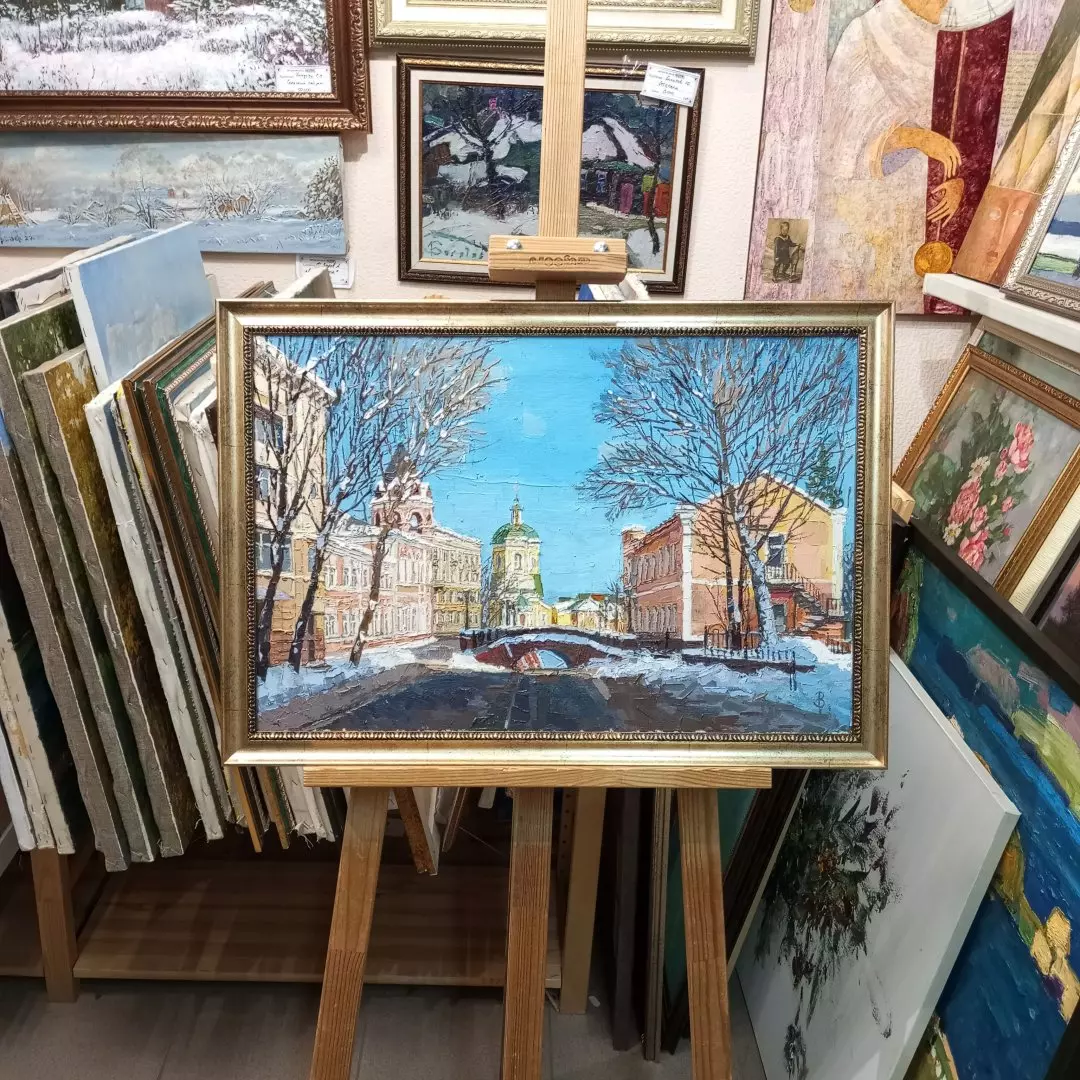 Картина. Виталий Мартыненко. Каменный мост. Холст, масло. 40х60 см. Авторская живопись.