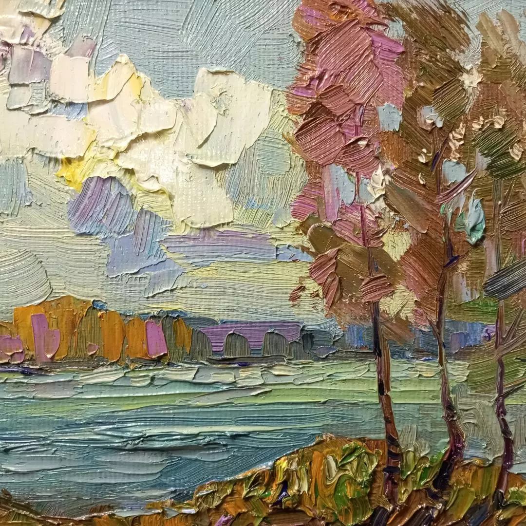 Картина. Александр Филиппов. Островок. Холст, масло. 30х35 см. Авторская живопись.