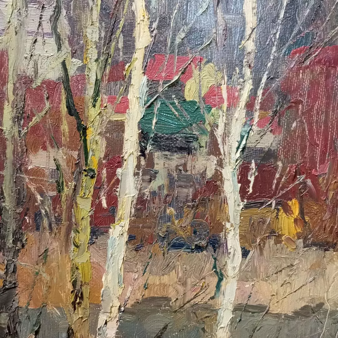 Картина. Юрий Болотов Затаённое дыхание весны, холст, масло, 40х60. Авторская живопись