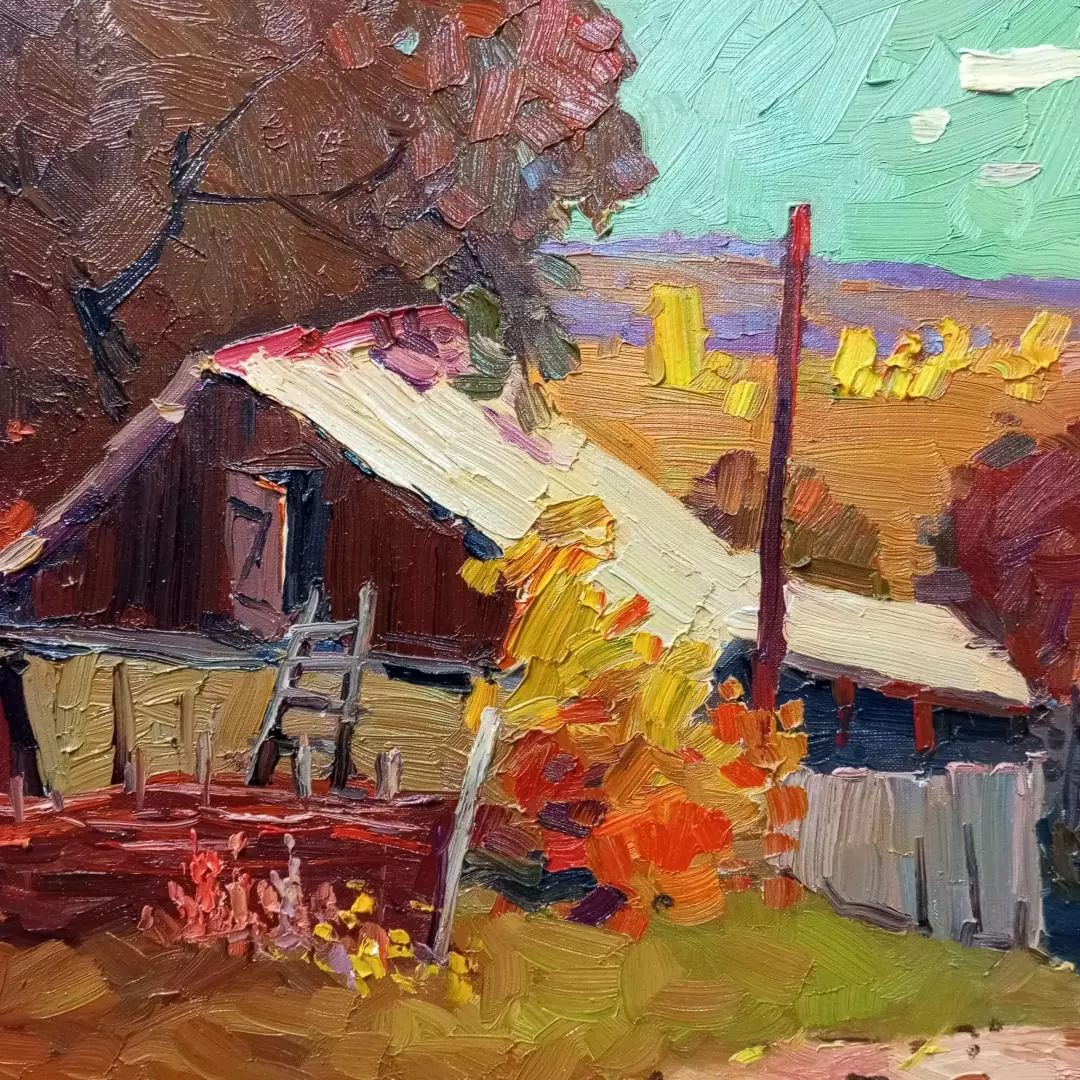 Картина. Александр Филиппов. Не грустная осень. Холст, масло. 40х50 см. Авторская живопись.