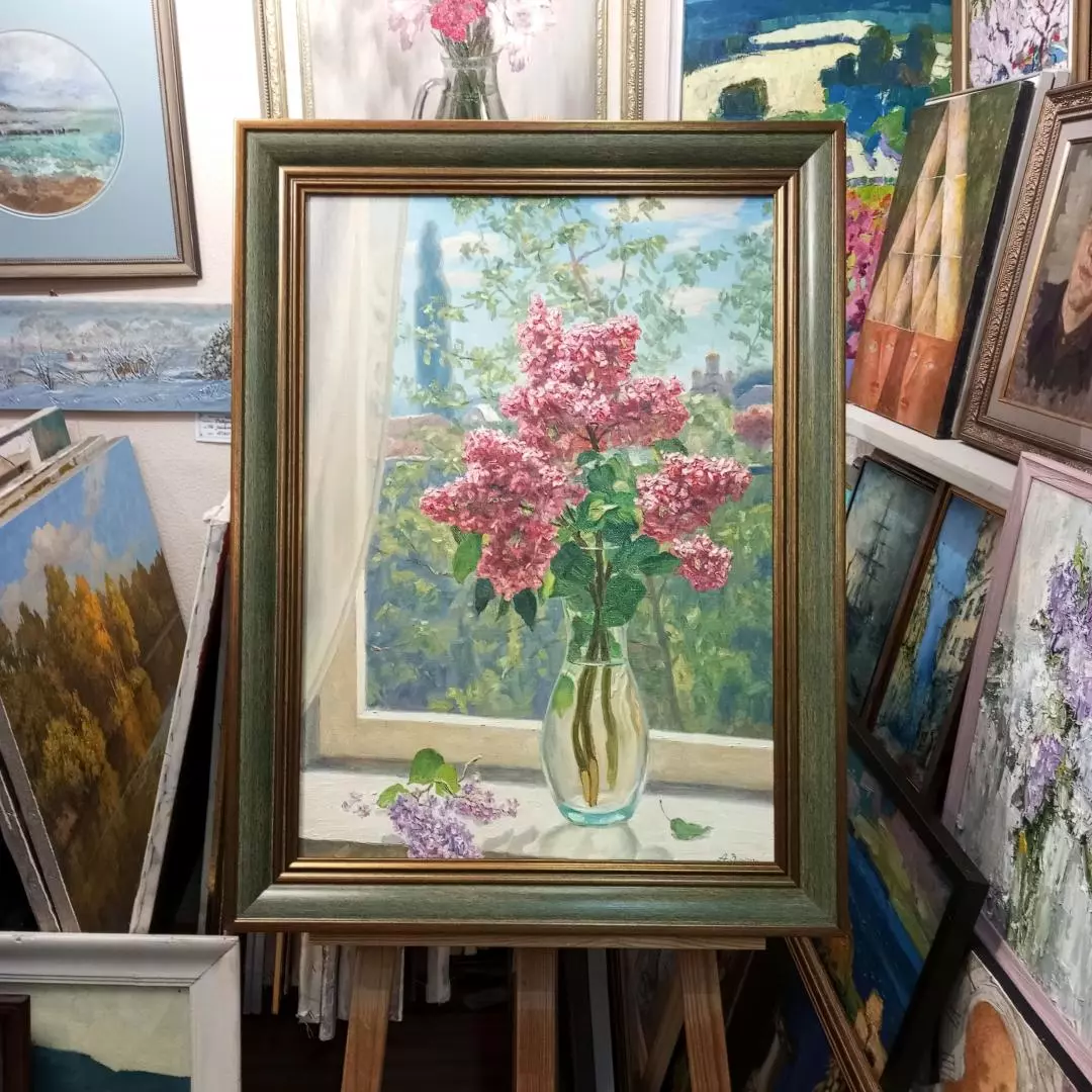 Картина. Александр Золотых. Май. Холст, масло. 70х50см. Авторская живопись.