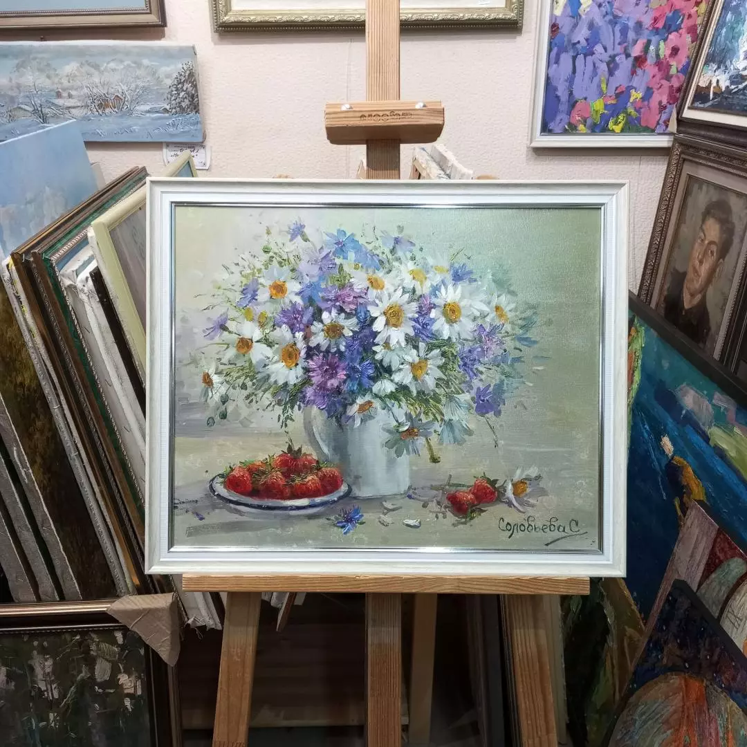 Картина. Светлана Соловьева. Летняя свежесть. Холст, масло. 40х50 см. Авторская живопись.