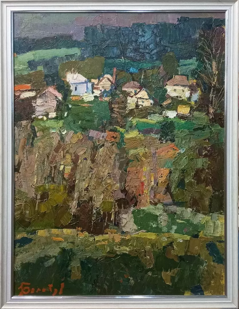 Картина. Юрий Болотов. Утро. Холст, масло. 70х50 см. Авторская живопись.