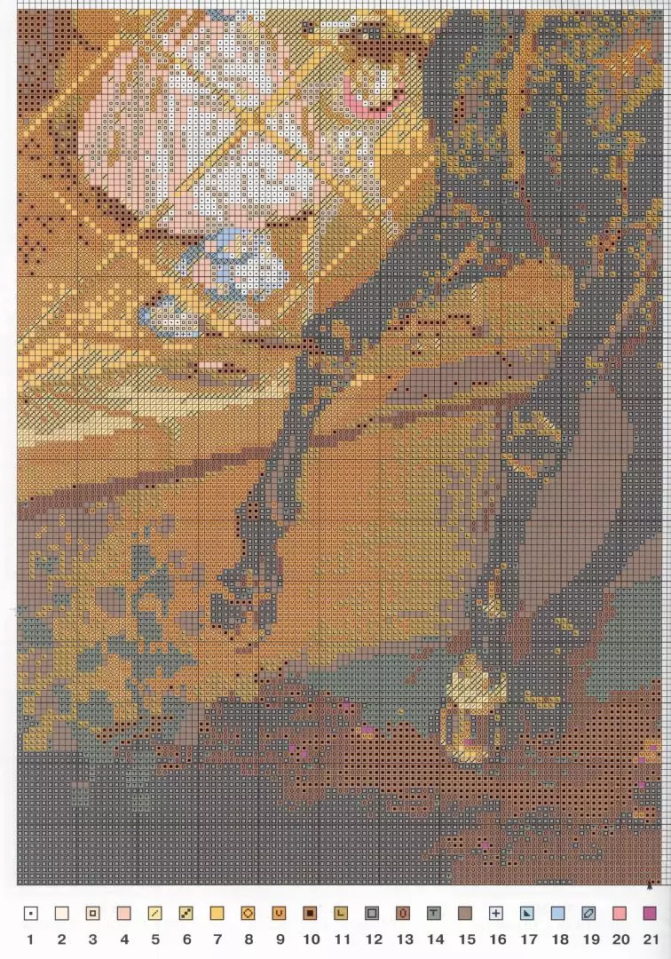 Схема для вышивания Всадница