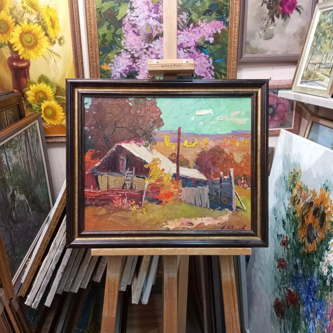 Картина. Александр Филиппов. Не грустная осень. Холст, масло. 40х50 см. Авторская живопись.