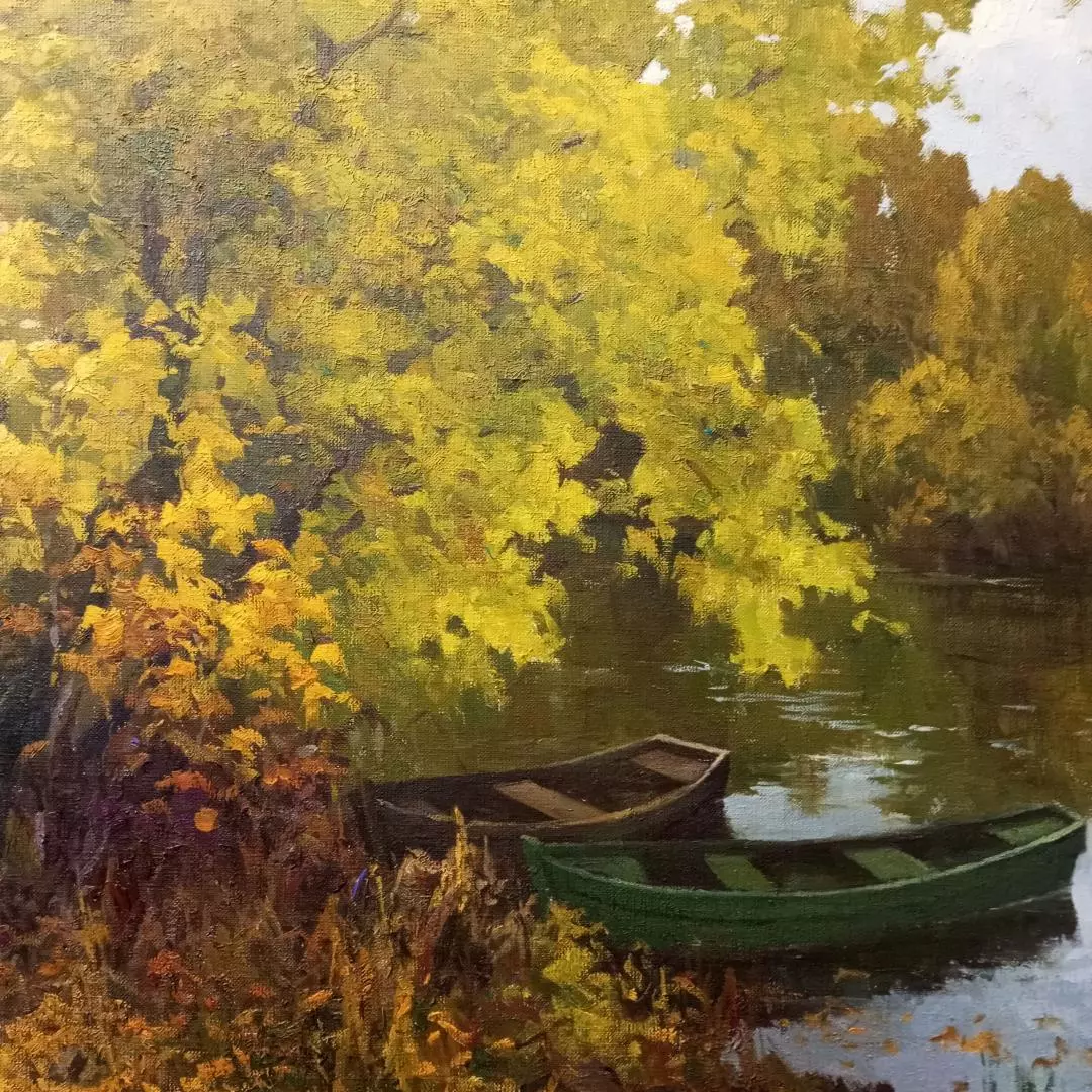 Картина. Виктор Довбенко. Осенний день. Холст, масло. 65х80 см. Авторская живопись.