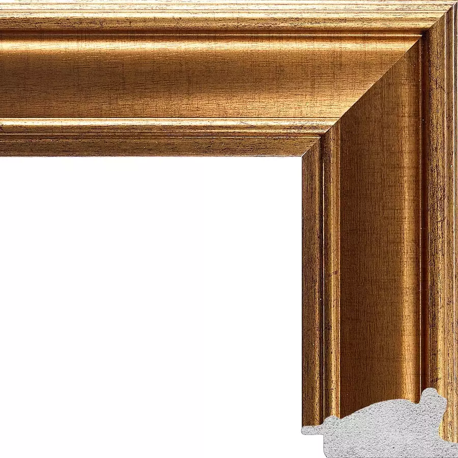 Рама багетная 50x70 для картин и зеркал - 5,5 см, классическая, пластиковая, с креплением, М-11-1