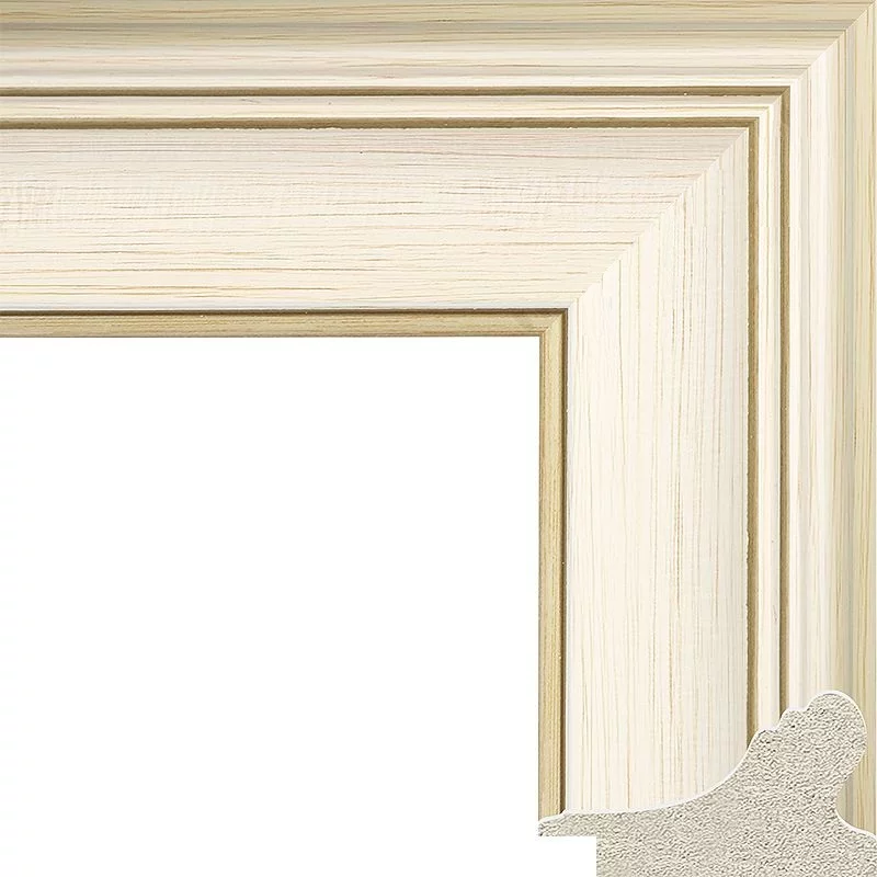 Рама багетная 70x90 для картин и зеркал - 5,8 см, классическая, пластиковая, с креплением, М-5-5