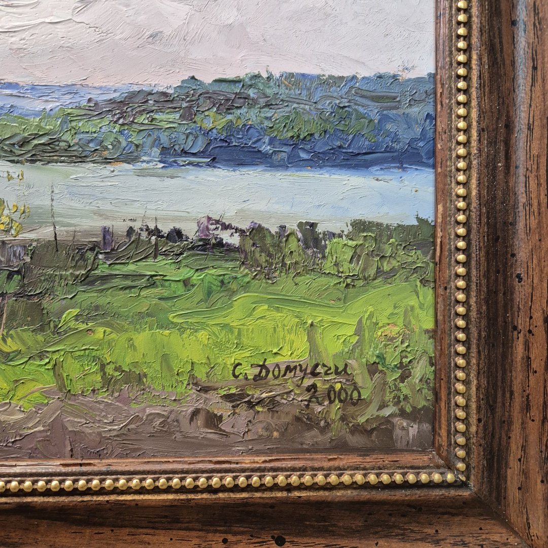 Картина. Стефан Домусчи. Этюд 2000г. Картон, масло. 35х54см. Авторская живопись.