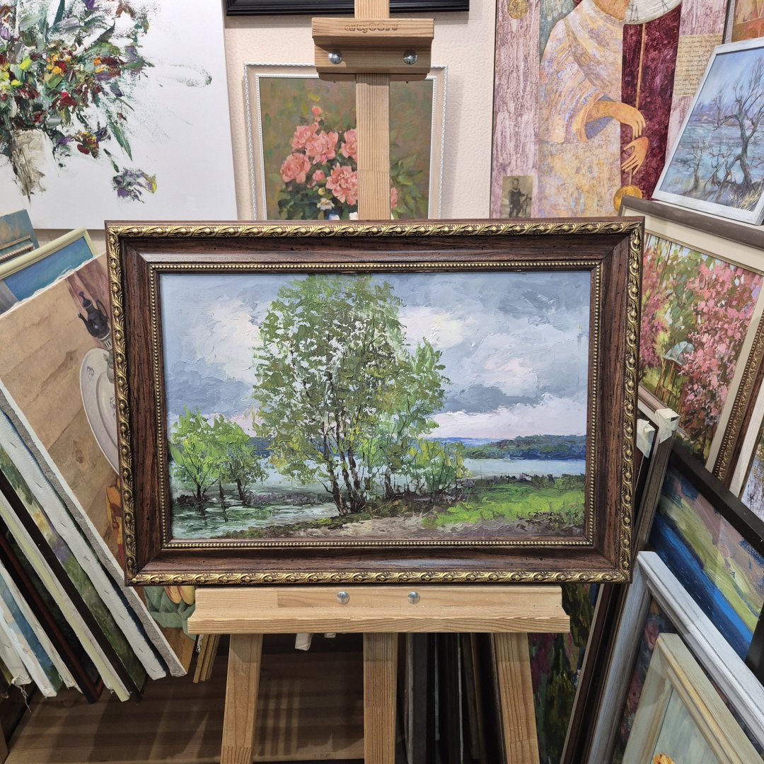 Картина. Стефан Домусчи. Этюд 2000г. Картон, масло. 35х54см. Авторская живопись.