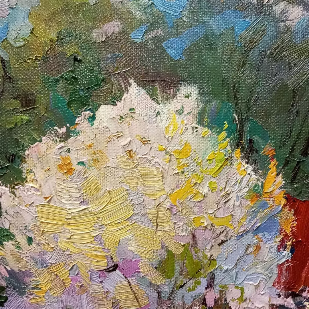 Картина. Александр Филиппов Бурное цветение, холст, масло, 50х70 см. Авторская живопись.