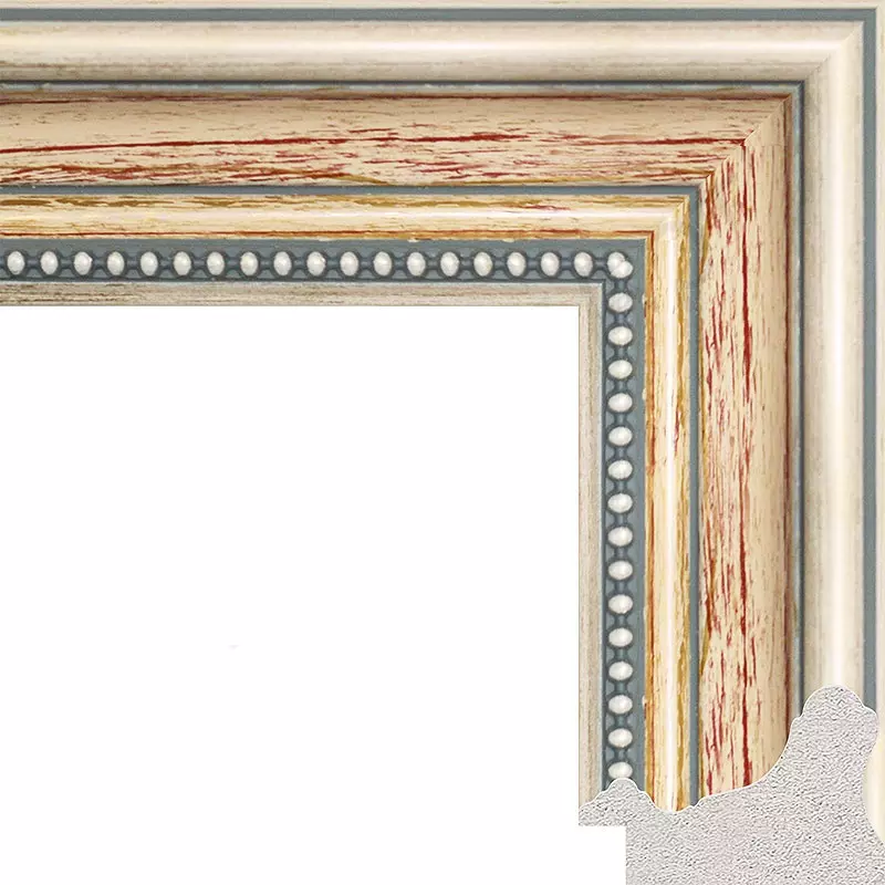 Рама багетная 40x50 для картин и зеркал - 5,2 см, классическая, пластиковая, с креплением, М-4-4