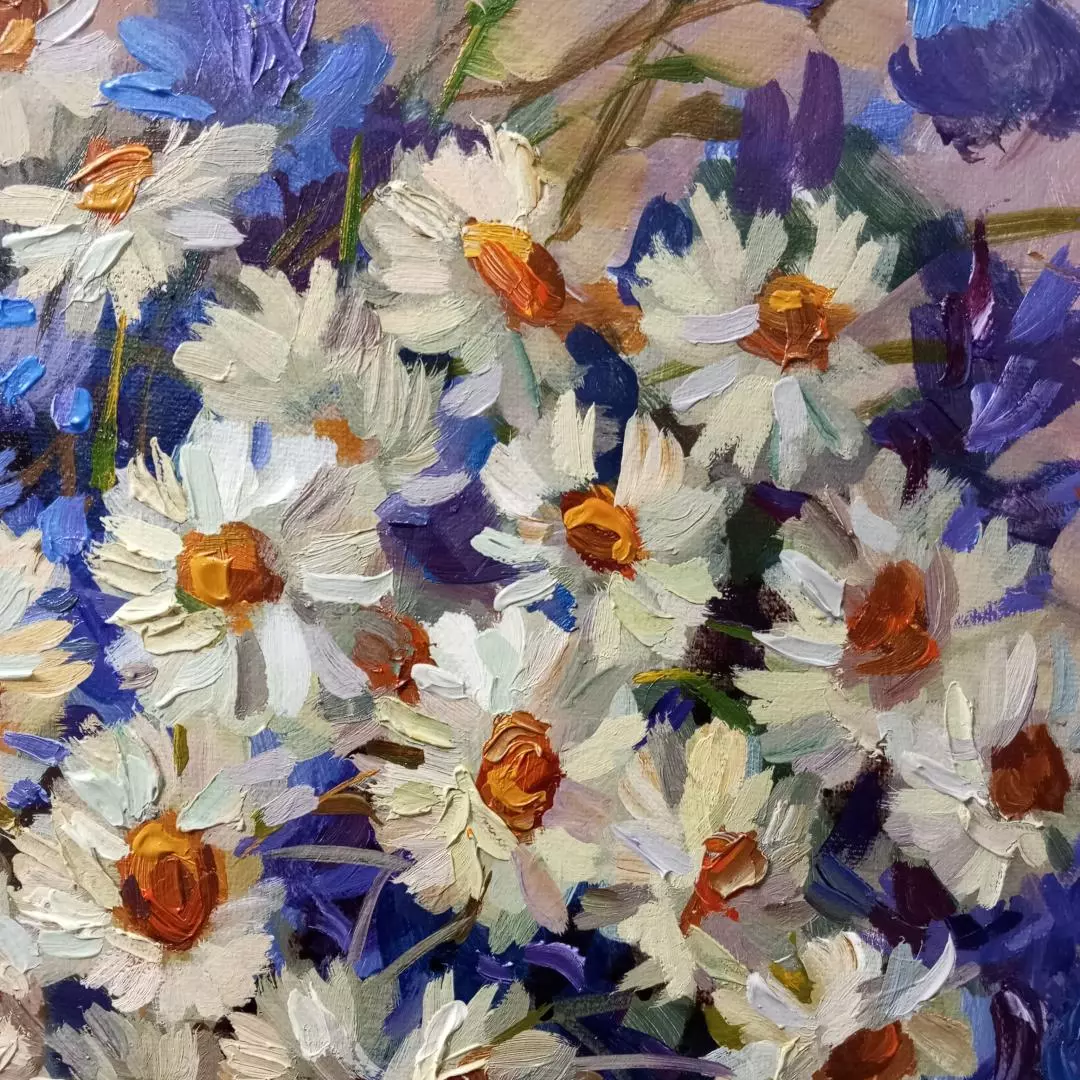 Картина. Никколова И.А. Июнь. Холст, масло. 50х40 см. Авторская живопись.