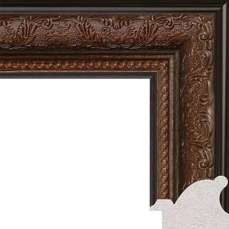 Рама багетная 40x60 для картин и зеркал - 5 см, классическая, пластиковая, с креплением, М-12-1
