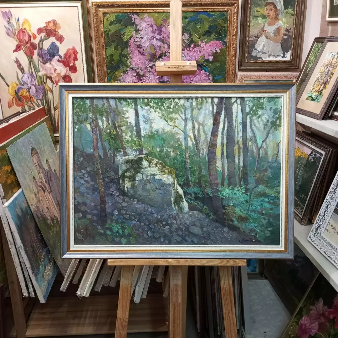 Картина. Светлана Володина Адыгея, Белый камень холст, масло, 50х70 см. Авторская живопись.