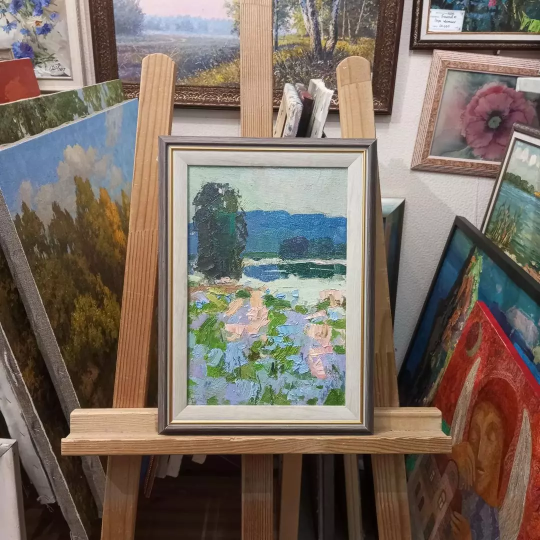 Картина. Юрий Болотов. Утро. Холст, масло. 30х20 см. Авторская живопись