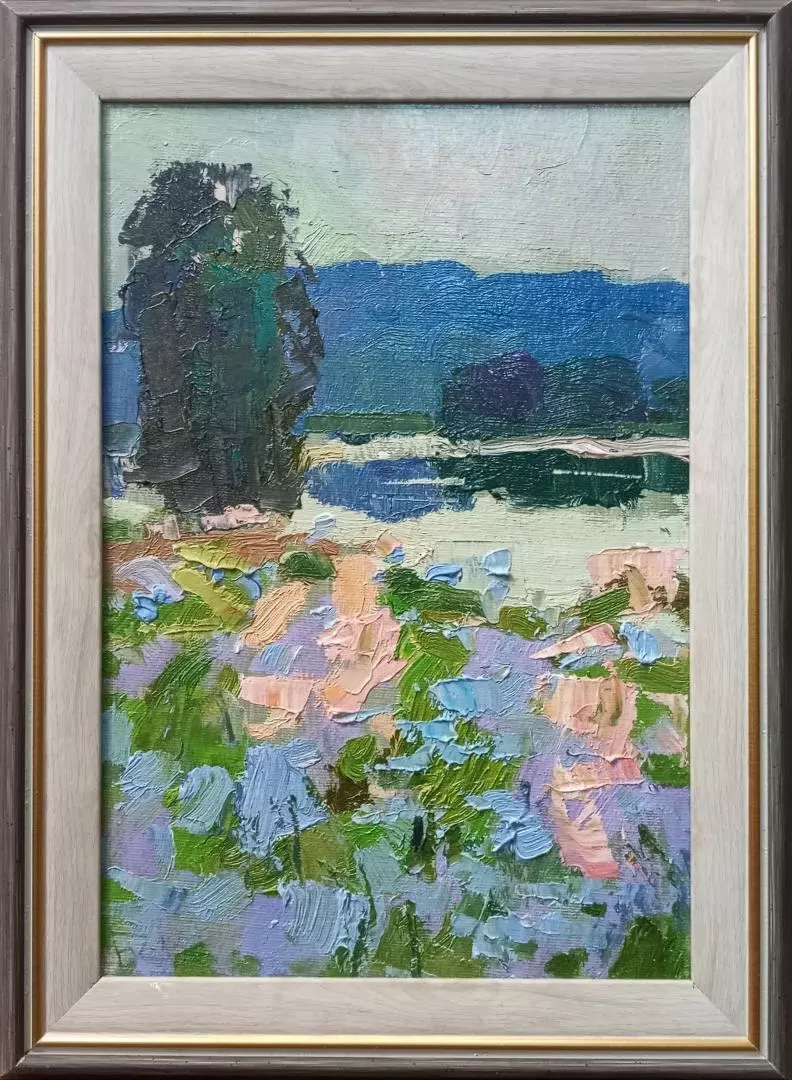 Картина. Юрий Болотов. Утро. Холст, масло. 30х20 см. Авторская живопись