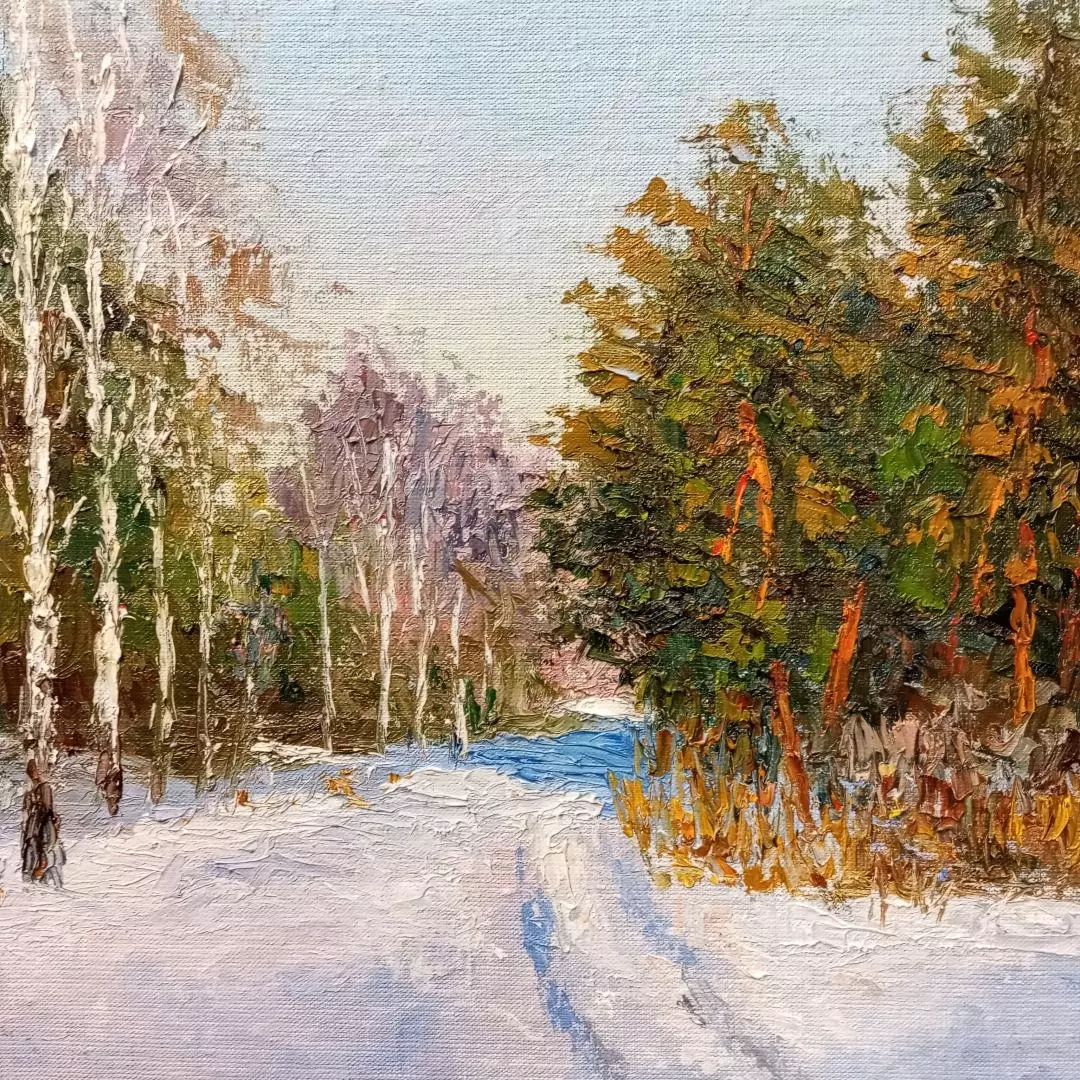 Картина. Стефан Домусчи.Последние лучи. Холст, картон, масло. 40х60 см. Авторская живопись.
