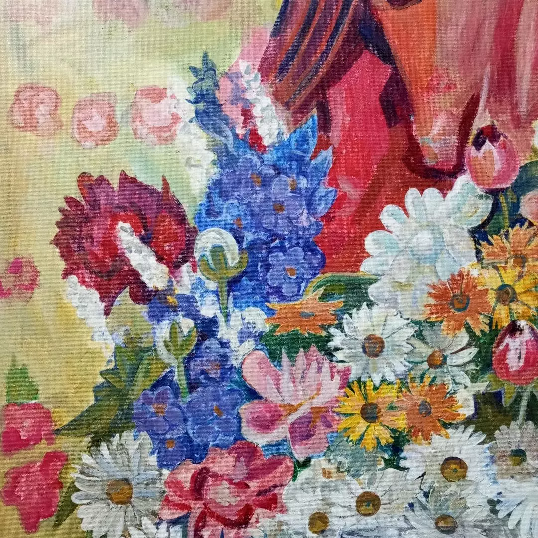Картина. Владимир Фефелов. Цветы. Холст, масло. 60х80 см. Авторская живопись.