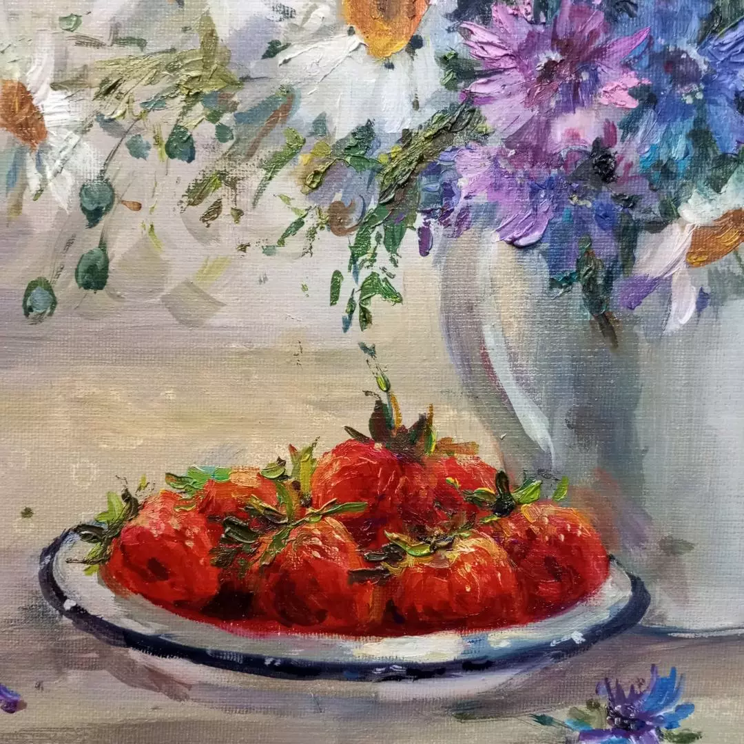 Картина. Светлана Соловьева. Летняя свежесть. Холст, масло. 40х50 см. Авторская живопись.
