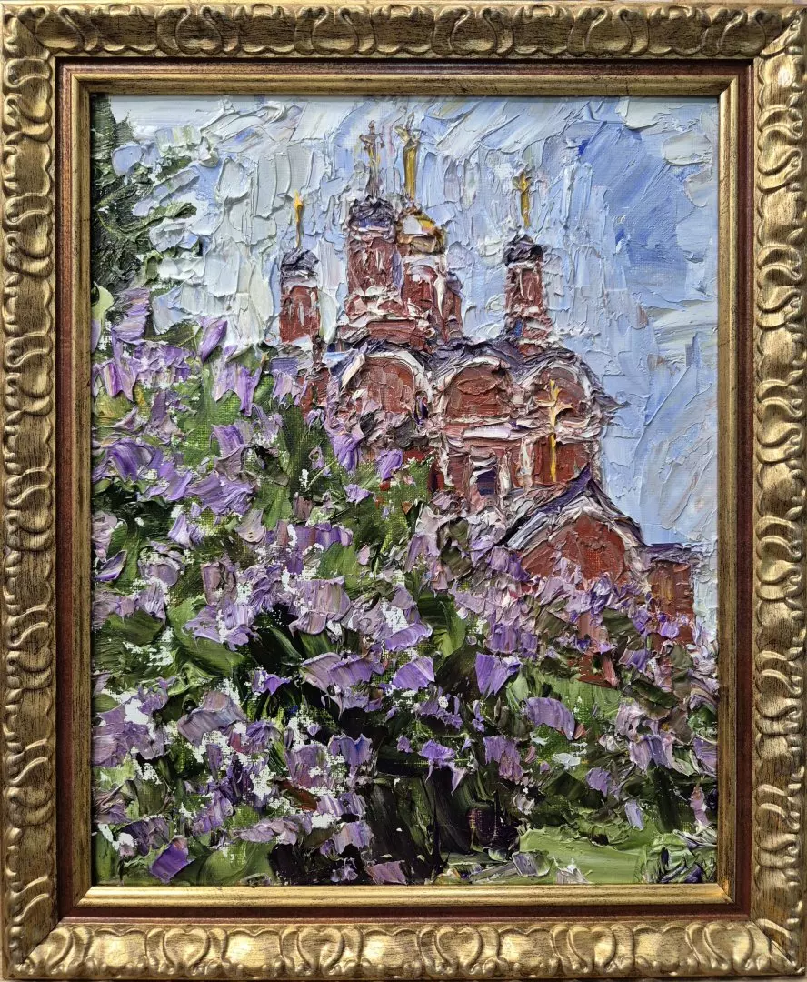 Картина. Инна Москалева. Россия. Холст, картон, масло. 30х24 см. Авторская живопись.