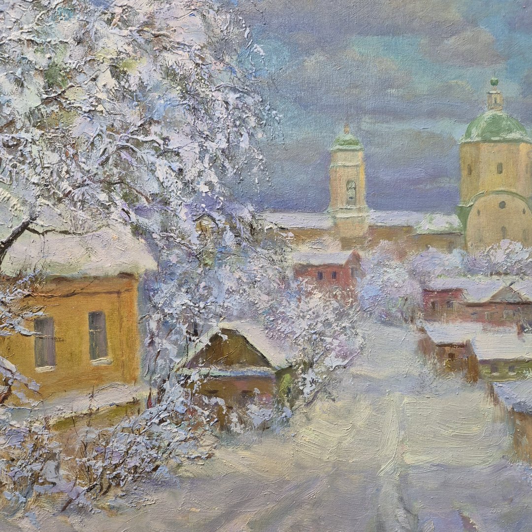 Картина. Виктор Бойченко. Старый Воронеж. Холст, картон, масло. 50х60см. Авторская живопись.