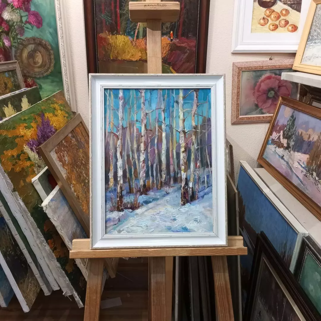 Картина. Никколова И.А. Ясный день. Холст, масло. 40х30 см. Авторская живопись.