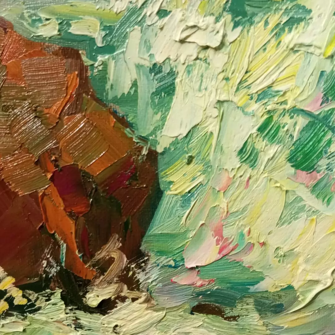 Картина. Александр Филиппов. Заштормило холст, масло. 50х60 см. Авторская живопись.