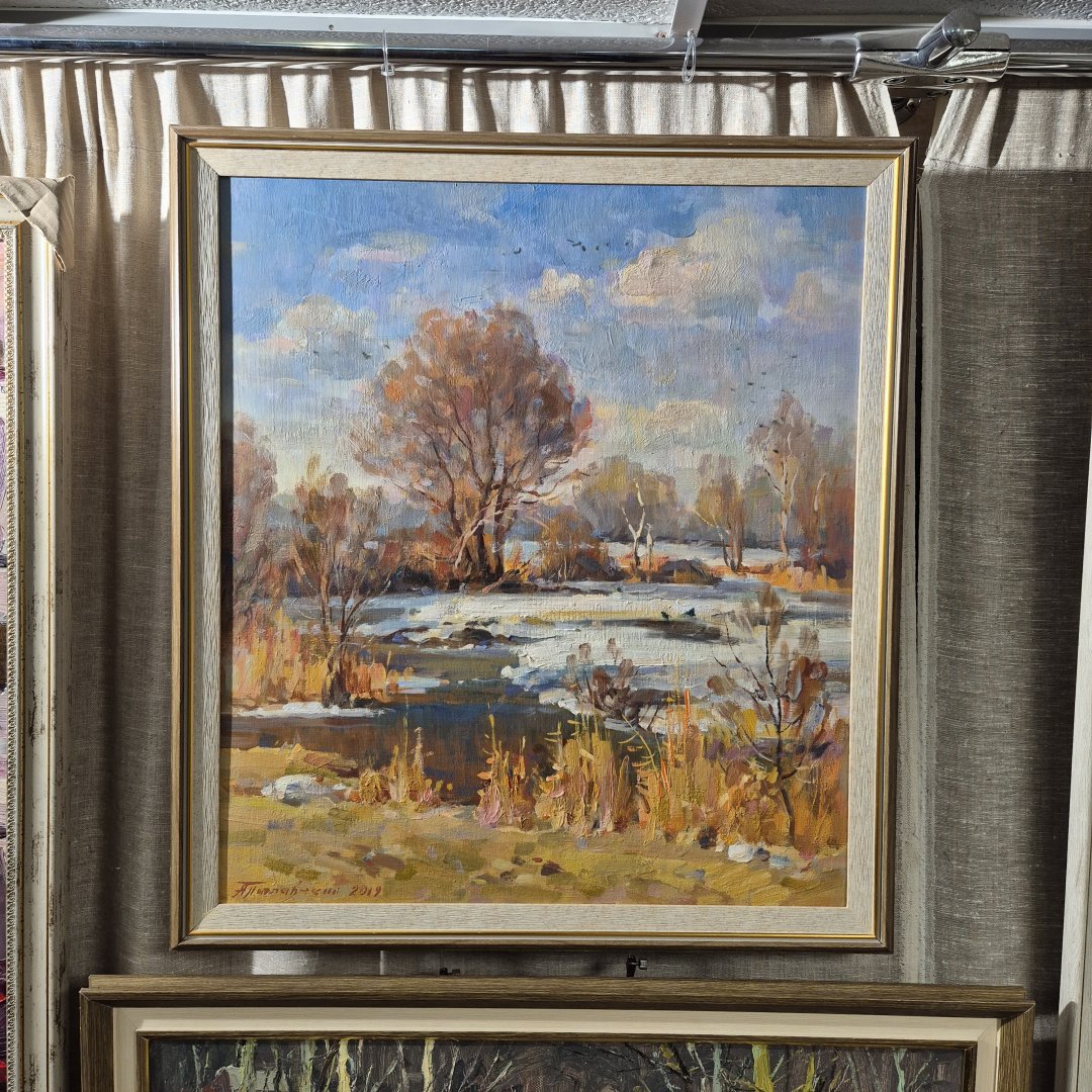Картина. Александр Поплавский. Весна поёт. Холст, масло. 53х47 см. Авторская живопись.