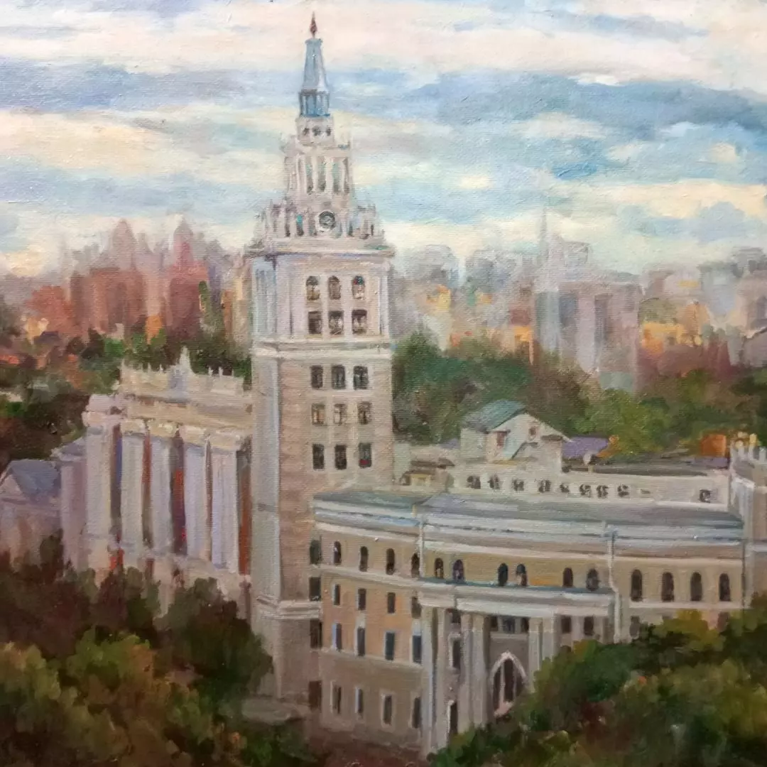 Картина. Олеся Фатеева. ЮВЖД. Холст, масло. 40х50 см. Авторская живопись.