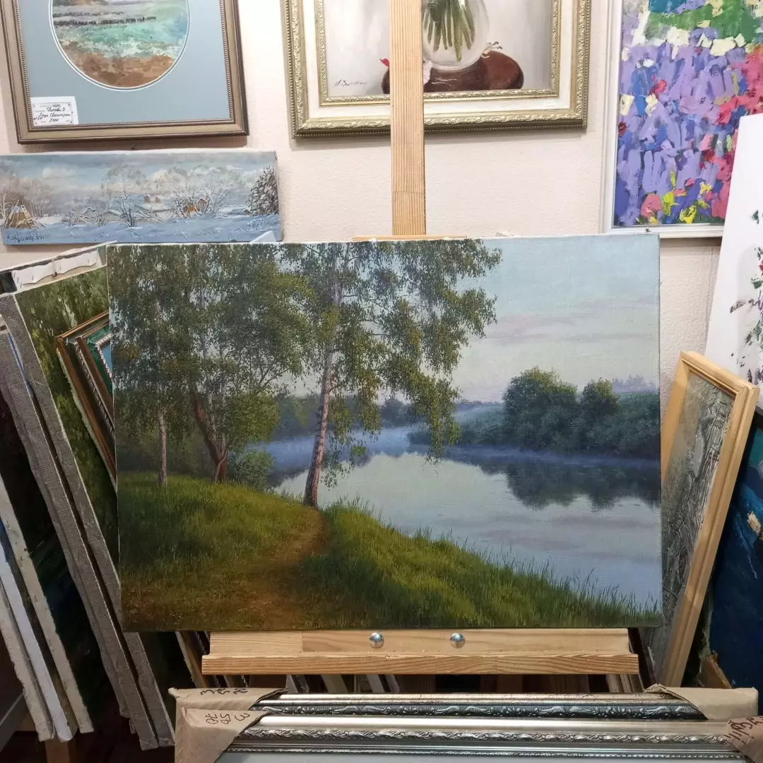 Соколов Кирилл.  Утро. Холст, масло. 43х60 см. Авторская живопись